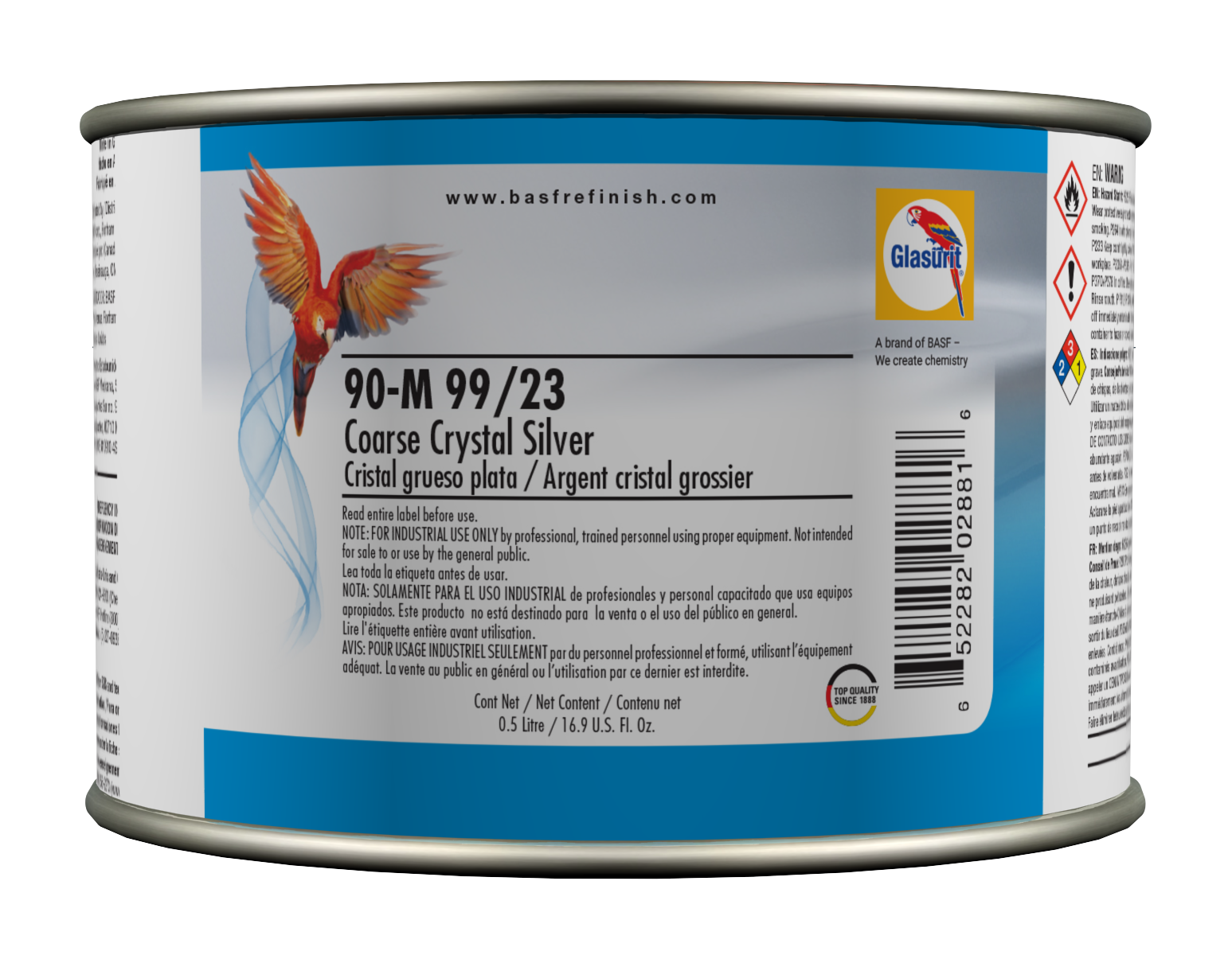 GLASURIT 90M9923 Coarse crystal silver 0.5L