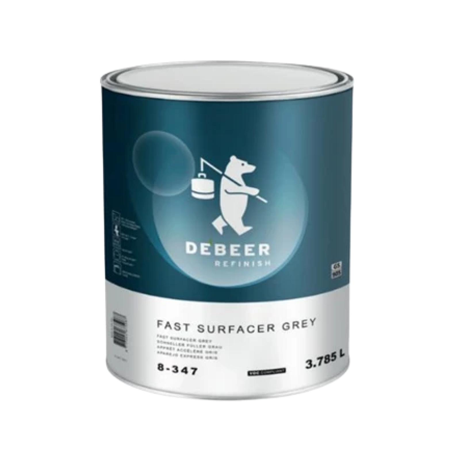 DEBEER 8-347 Apprêt rapide séchage à l'air gris moyen 3.78L