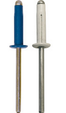 RESTAGRAF 225108 Assortiment rivets épanouis peints 4x25mm plaque d'immatriculation