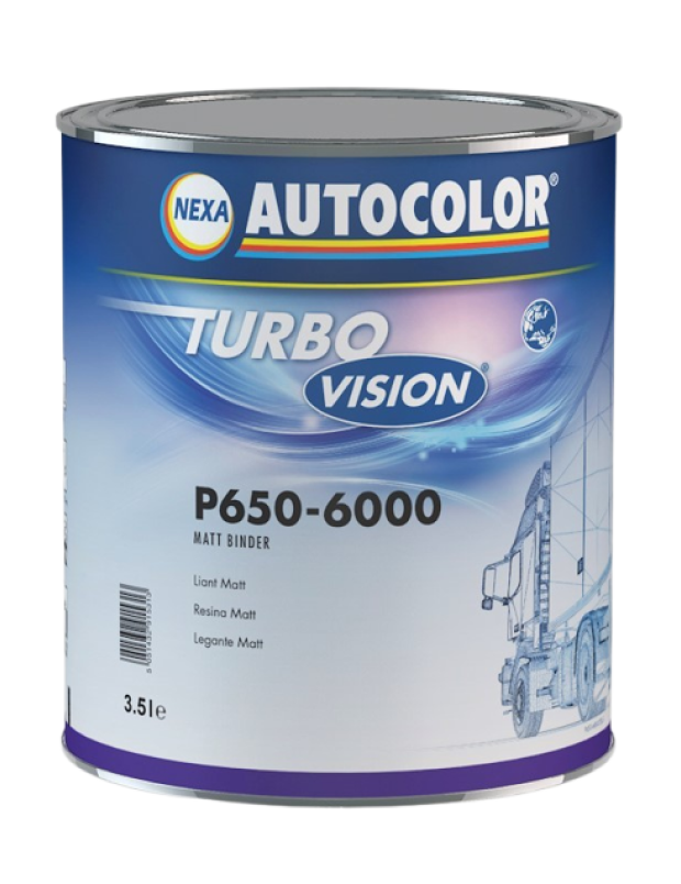 AUTOCOLOR P650-6000 Turbo Vision liant mat 5L pour poids lourds