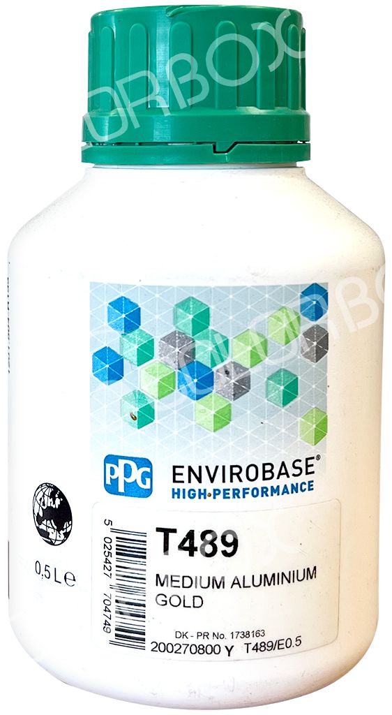 PPG T489 Or Aluminium moyen 0.5L Envirobase High Performance 