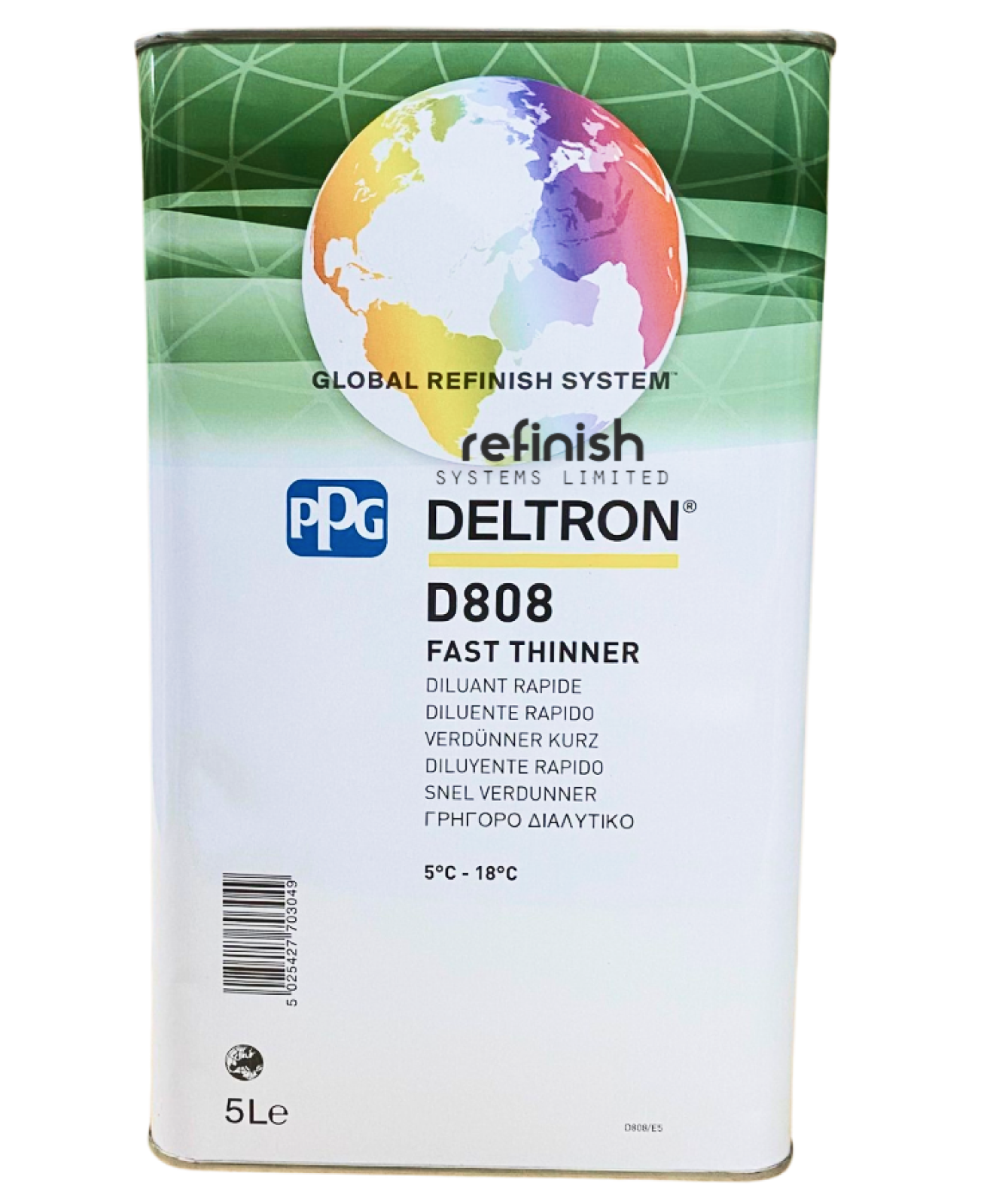 PPG D808 Diluant rapide 5L