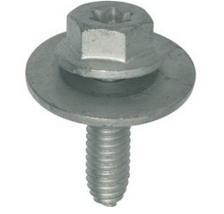 RESTAGRAF 11568 Vis tête H à embase+rondelle M6-1x20mm carénage : Dacia Opel Renault