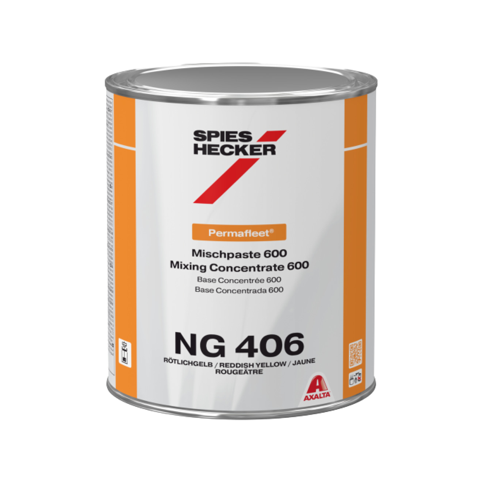 SPIES HECKER NG406 Rouge jaunâtre Permafleet concentrée 600 1L