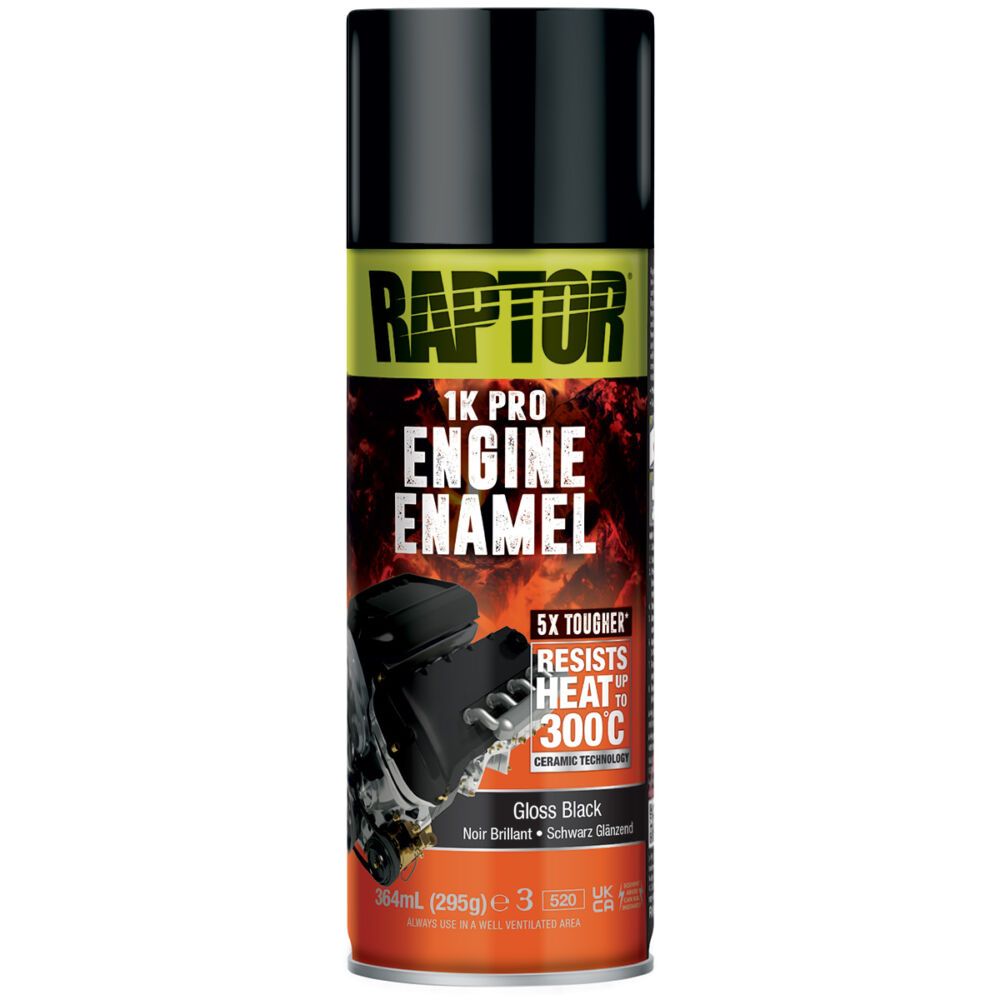 RAPTOR REEGB/AL Noir brillant - Peinture céramique RAPTOR pour bloc moteur 364ml