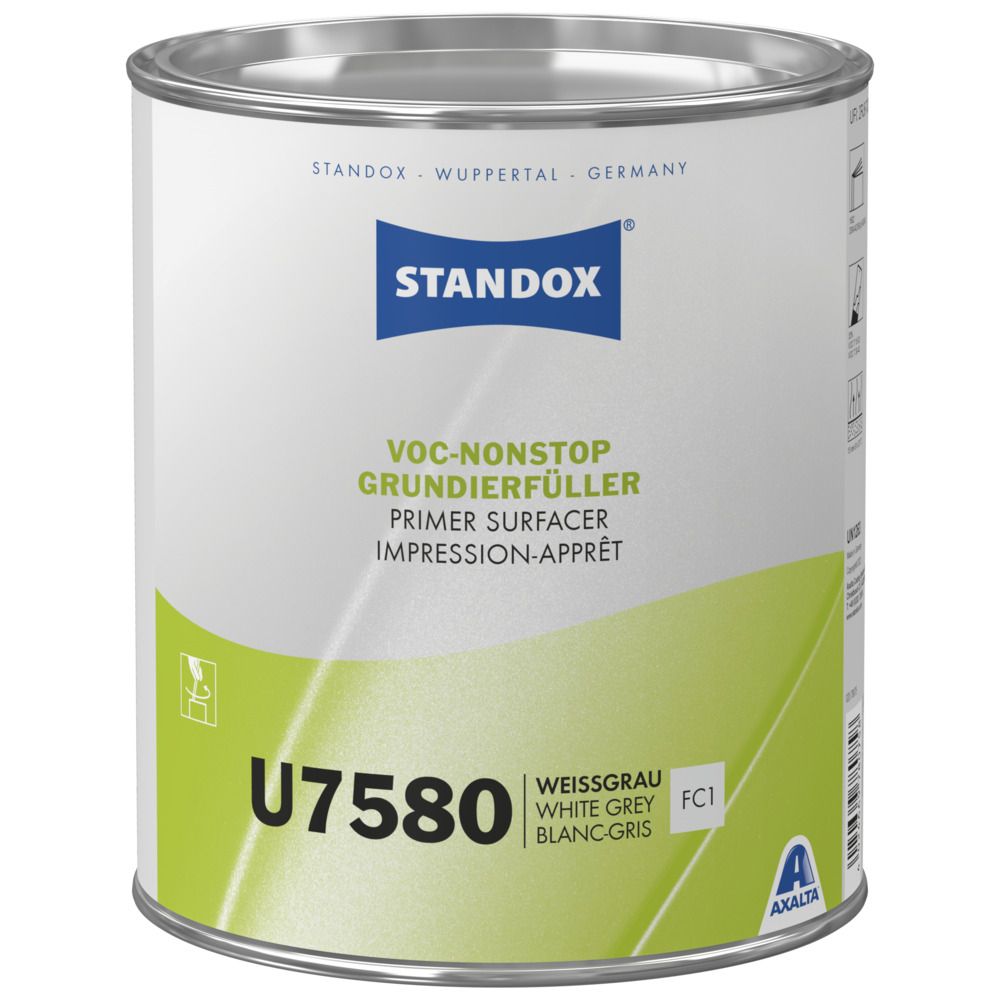 STANDOX 02078075 Blanc gris U7580 - Impression apprêt VOC Nonstop 3.5L