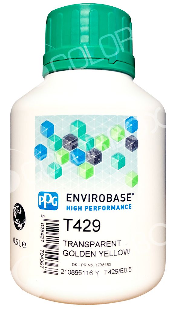 PPG T429 Transparent Golden Yellow 0.5L Envirobase High Performance 