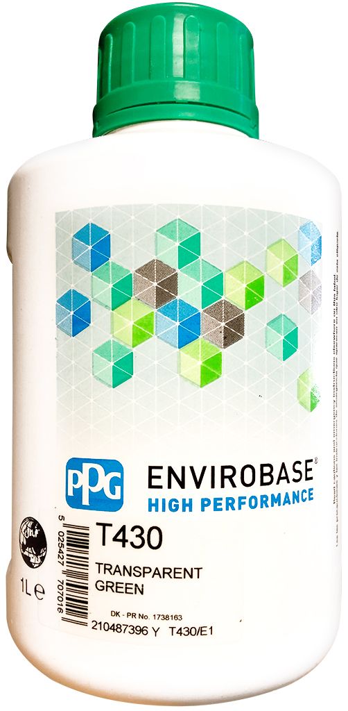 PPG T430 Transparent Green 1L Envirobase High Performance 