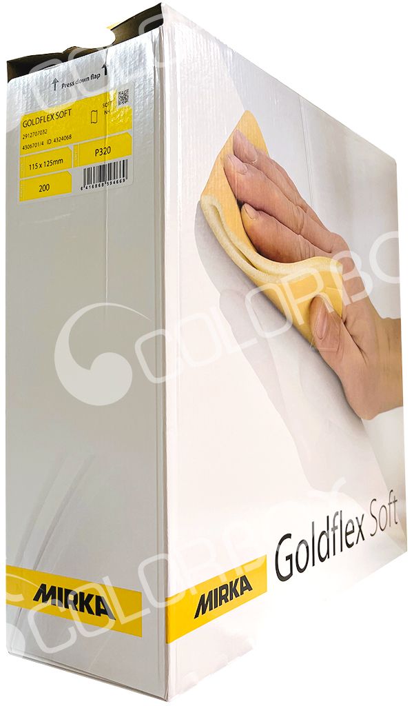 MIRKA 2912707032 P320 rouleau abrasif sur mousse GOLDFLEX SOFT pré-découpé