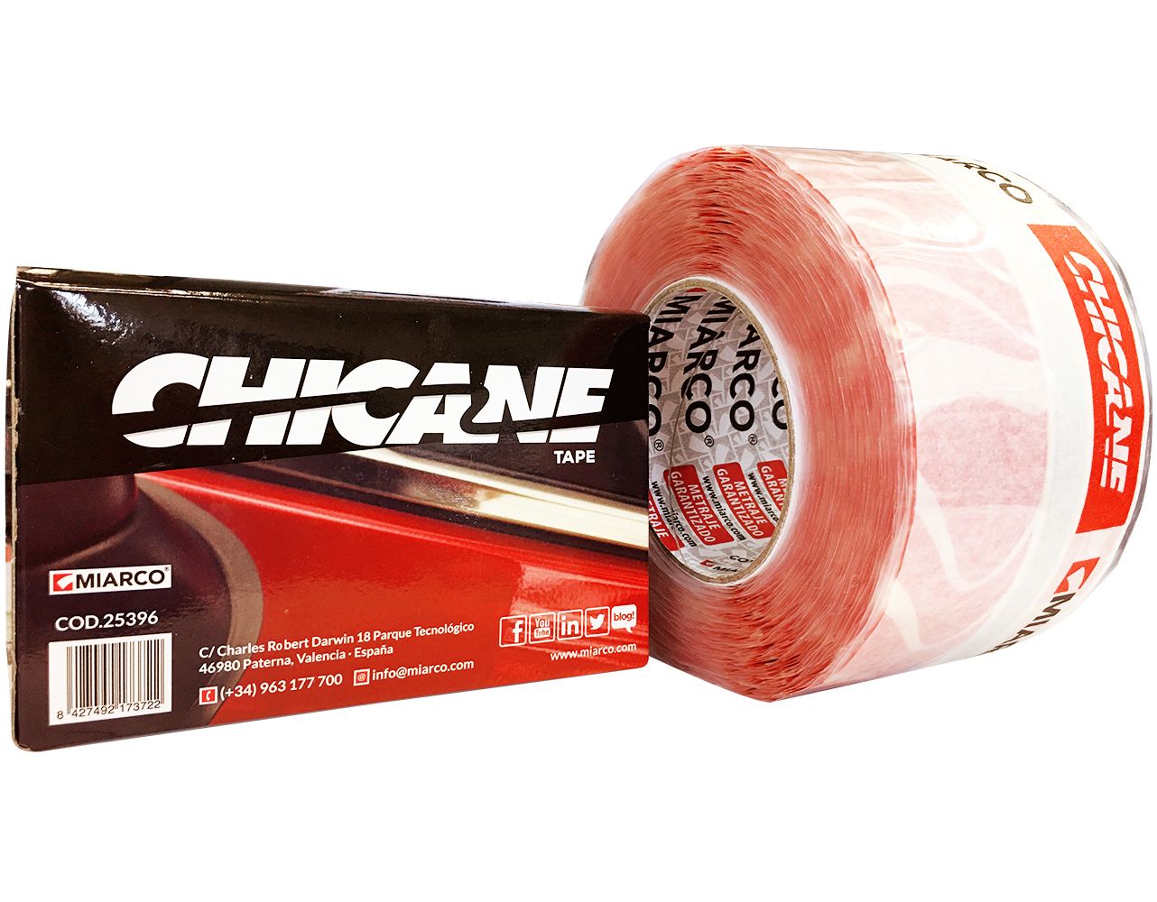 MIARCO CHICANETAPE Ruban de masquage pour joints de portières 75mmx20m
