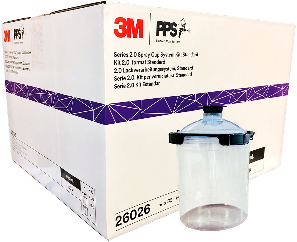 3M 26026 650ml 125µ PPS 2.0 50 poches jetables