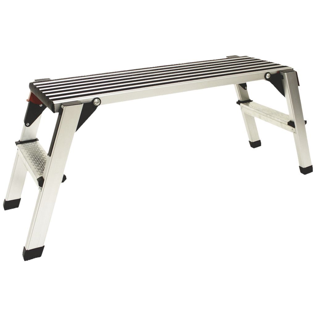 GYS 057562 Marche pied pliable de carrossier aluminium