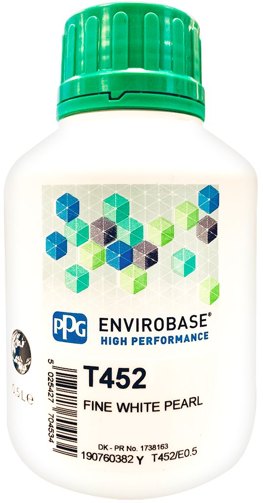 PPG T452 Fine white pearl 0.5L Envirobase High Performance