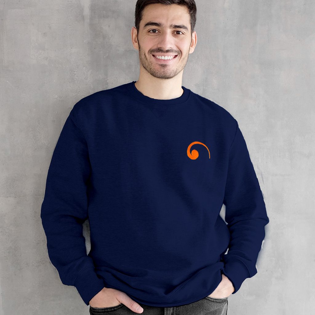 COLORBOX.EU SWEAT_MARINE_S Taille S sweat marine brodé 