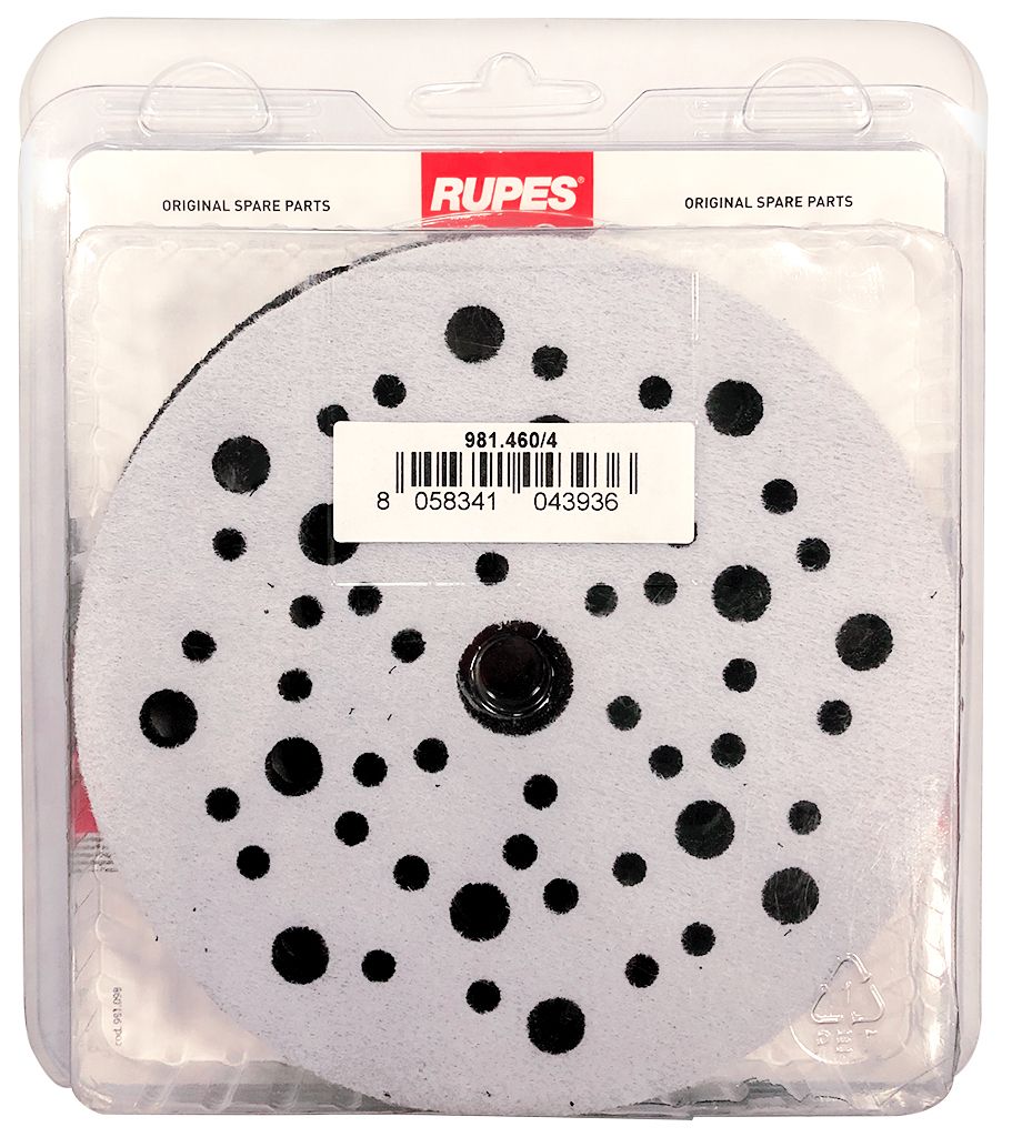 RUPES 981.4604 4 interfaces multi trous auto-agrippants pour ponceuse RH356A - épaisseur 10mm