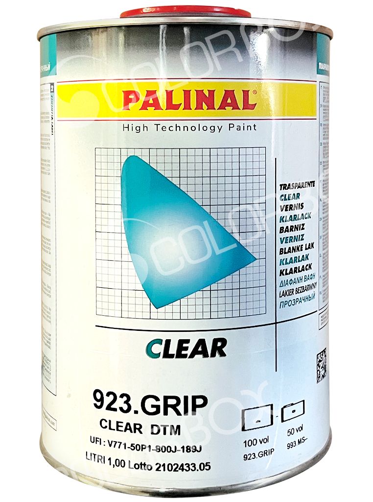 PALINAL 923.GRIP Vernis jantes BRILLANT 1L accroche directe sur aluminium poli