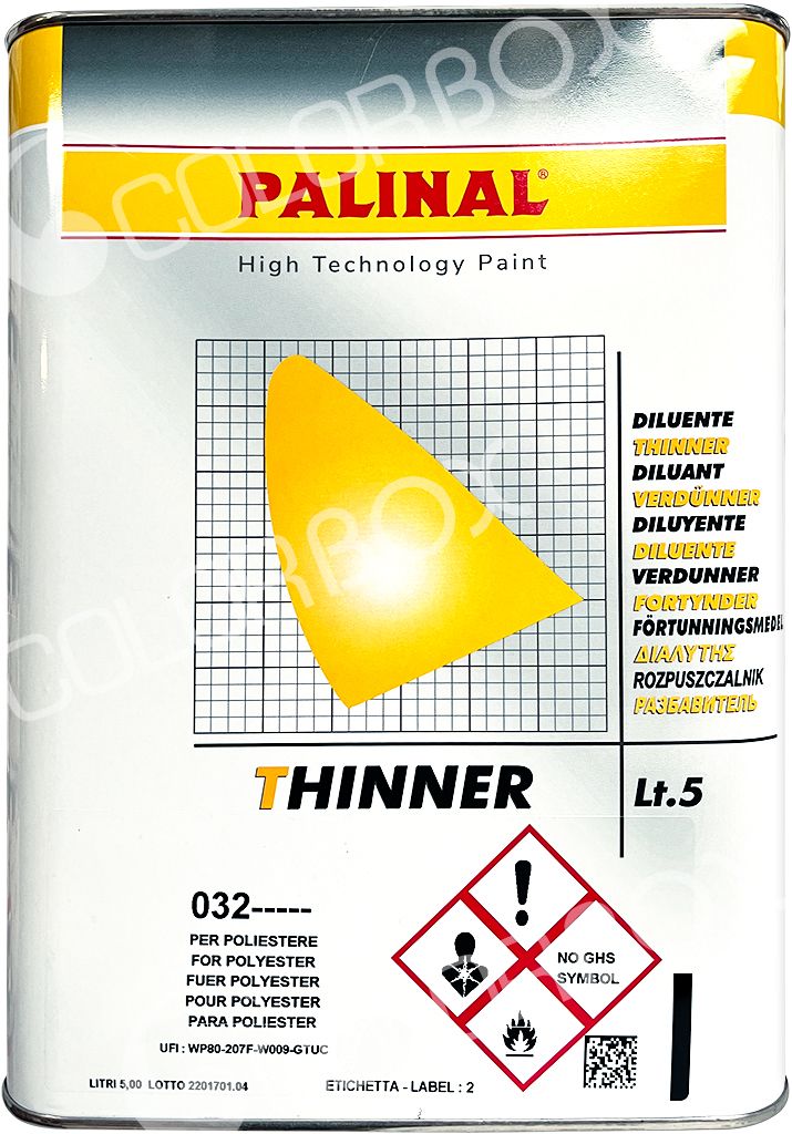 PALINAL 032.....5 Diluant pour apprêt polyester 5L