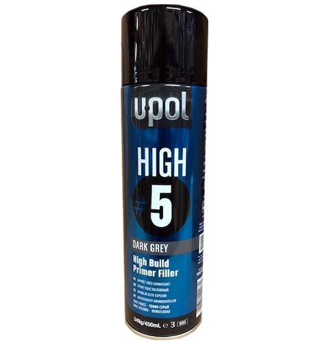 U-POL HIGHDG/AL Dark grey primer filler spray 450ML