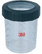 3M 16115 170ml 2 godets gradués PPS & bague de serrage