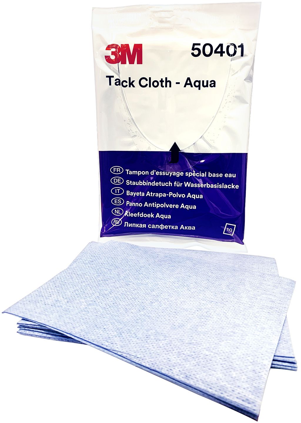 3M 50401 10 Aqua tack cloth or rag pads
