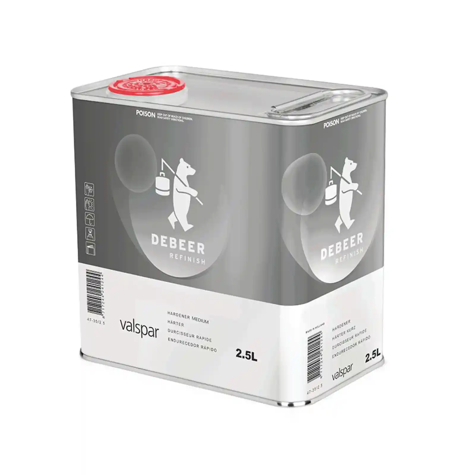 DEBEER 47-55 Durcisseur MS standard 2.5L pour apprêt 8-145