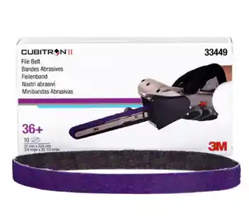 3M 33449 P36+ 10 bandes abrasives 20mm x 520mm Cubitron II 