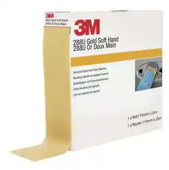 3M 41243 P500 - Rouleau abrasif souple sur mousse 288U 114mm x 25m