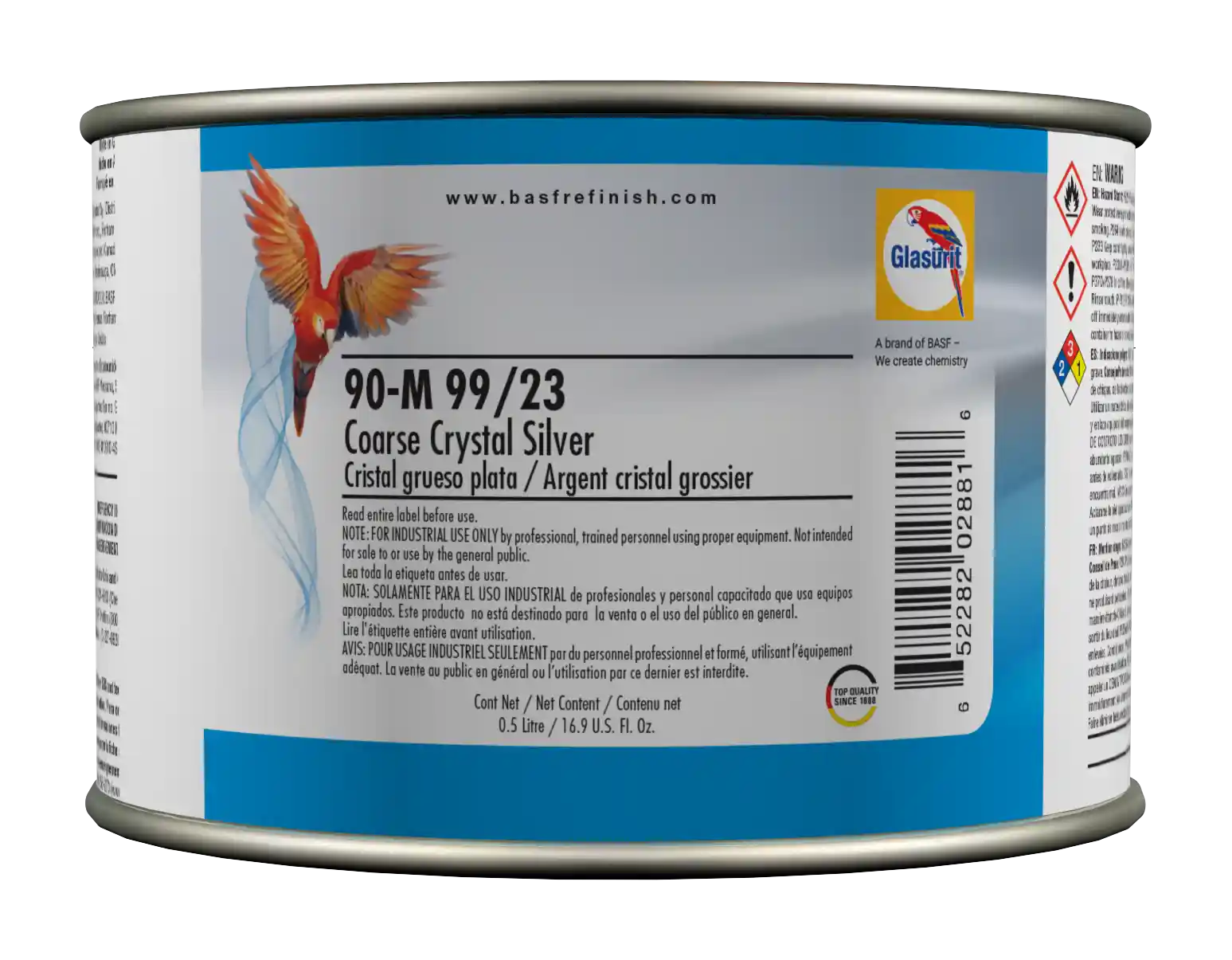 GLASURIT 90M9923 Coarse crystal silver 0.5L