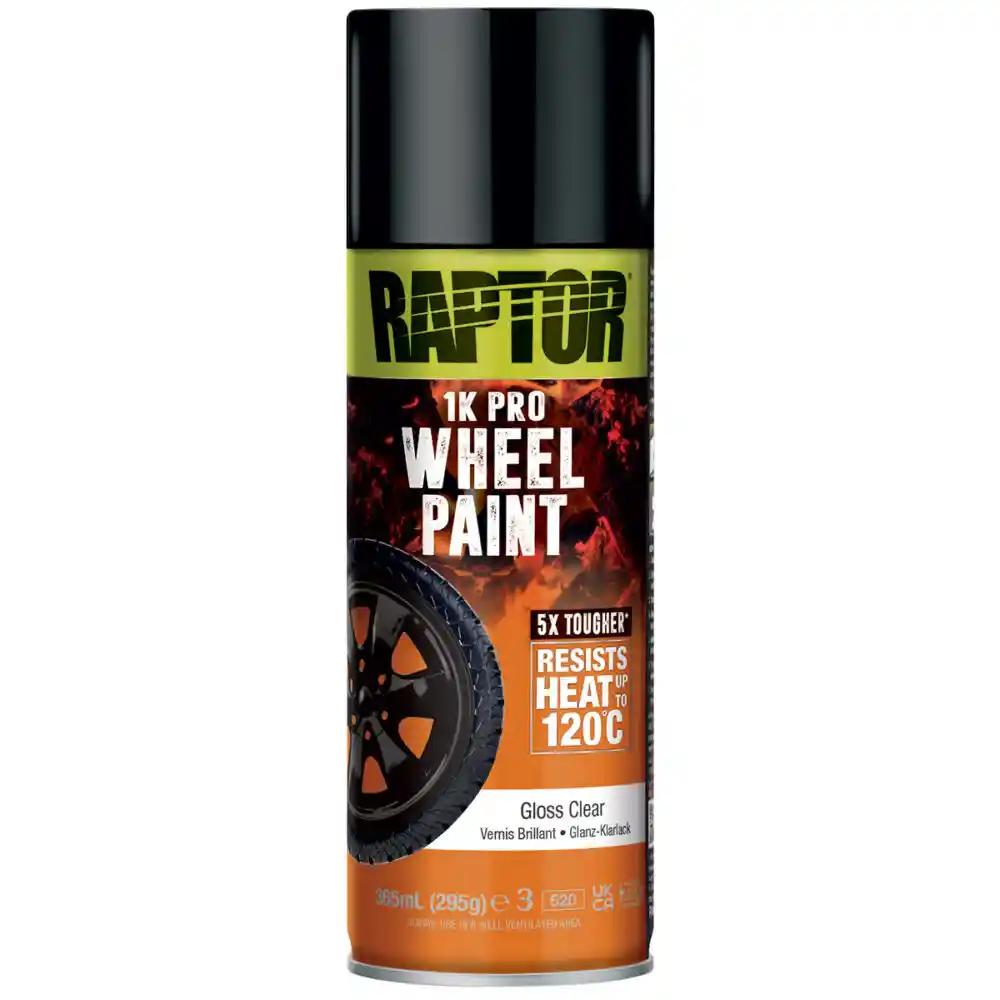 RAPTOR RWPGC/AL Vernis brillant RAPTOR pour jantes aérosol de 365ML