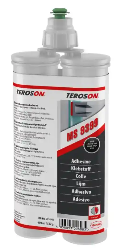 TEROSON MS9399 Black body filler for elastic bonding 400ml