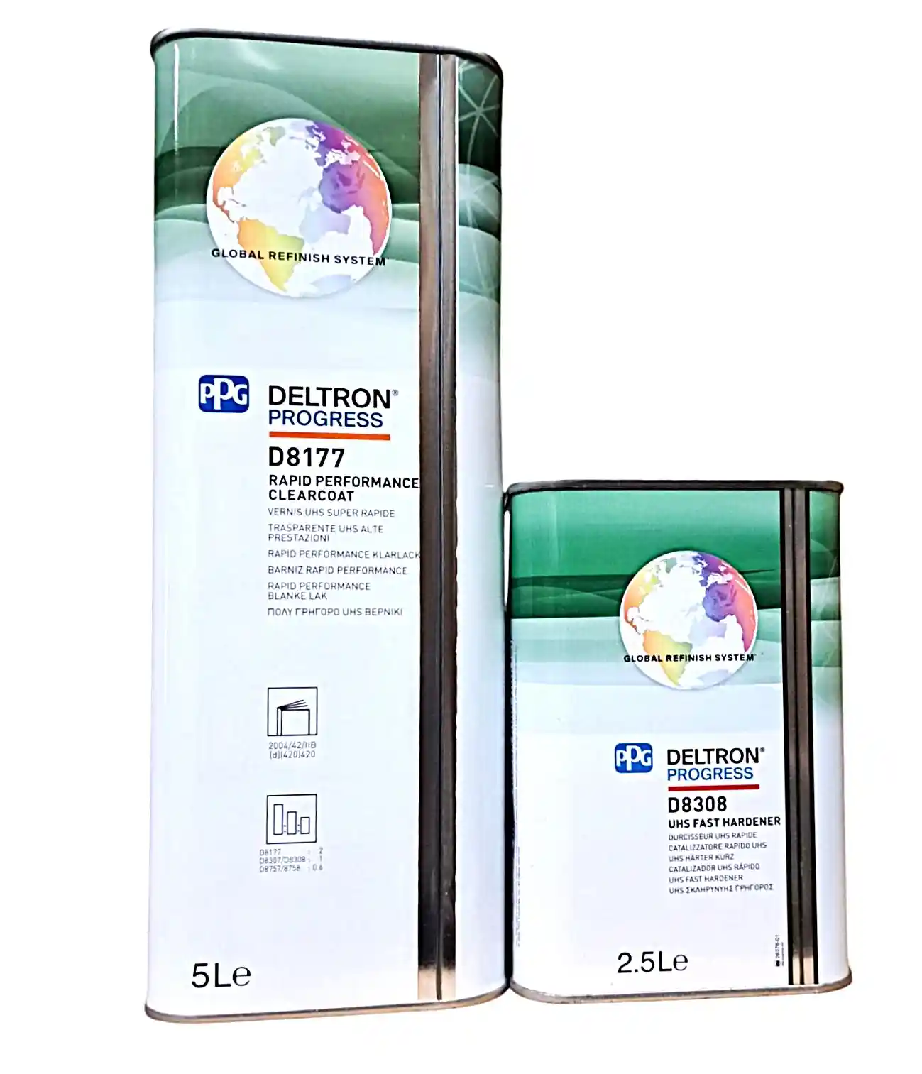 PPG KIT_D8177 Vernis UHS séchage air D8177 5L + Durcisseur rapide D8308 2.5L