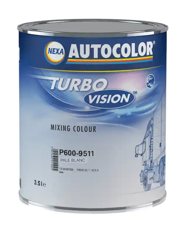 AUTOCOLOR P600-9511 Turbo Vision blanc pale  3.5L