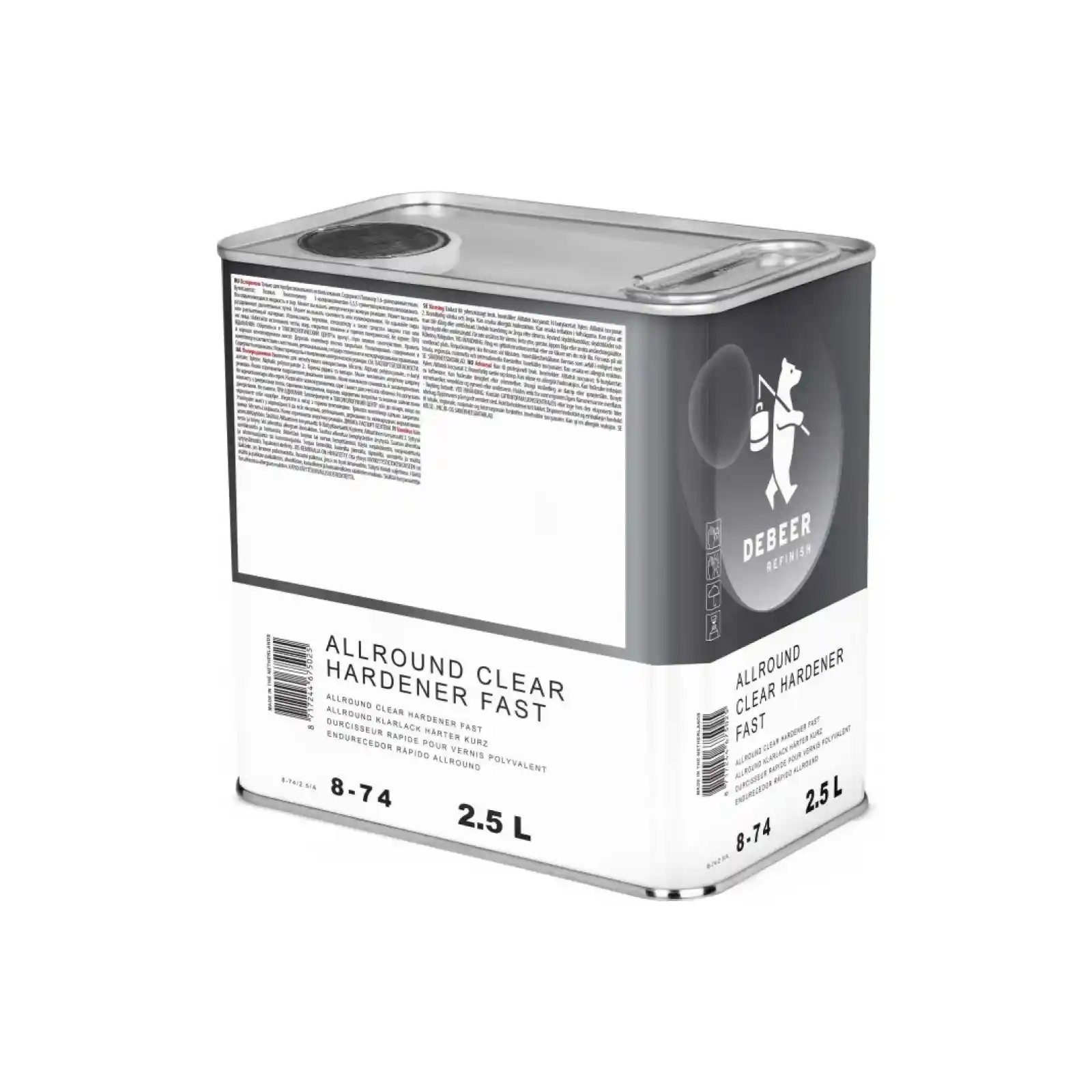 DEBEER 8-74 Durcisseur rapide 2.5L pour vernis Allround 8-774