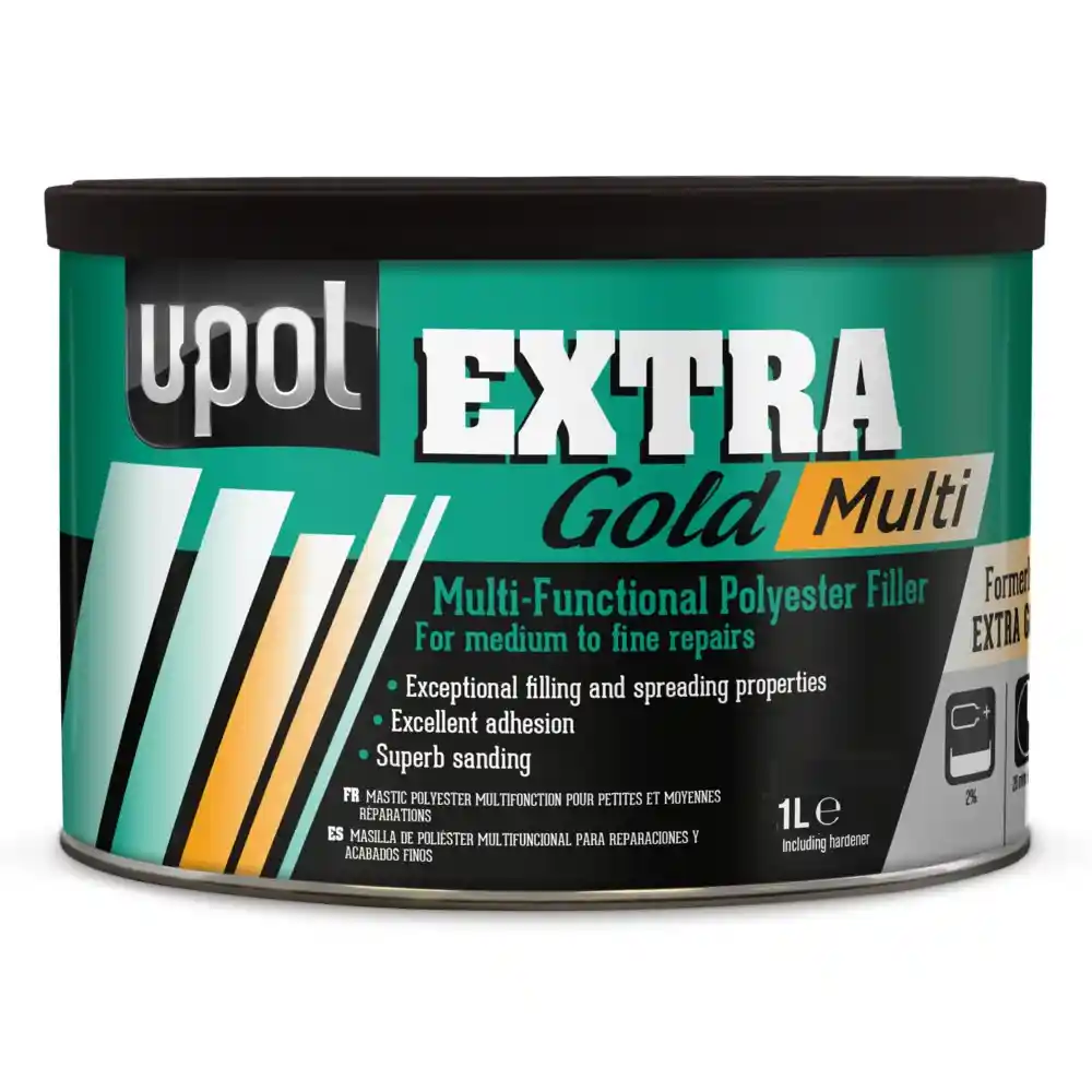 U-POL UPEGM/2 Mastic polyester multifonction extra gold beige 1L + durcisseur