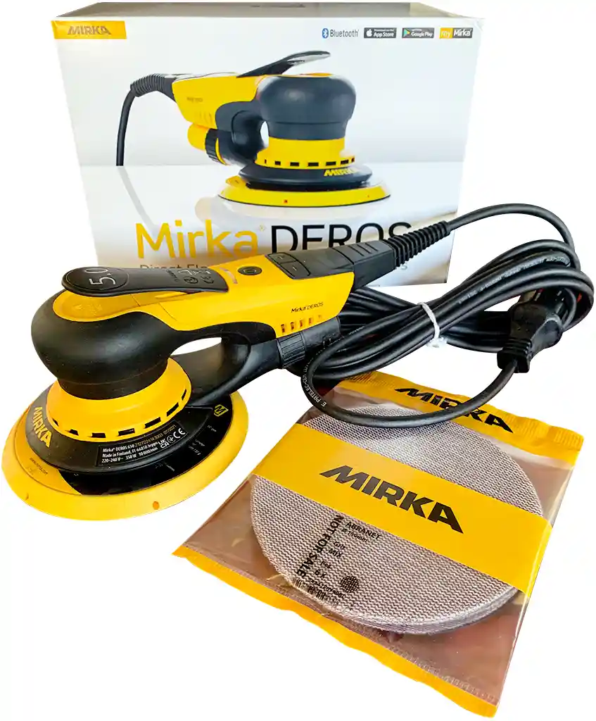 MIRKA MID6252022 FINITION Orbite 2.5mm - Ponceuse ELECTRIQUE  diam 150 + 6 disques