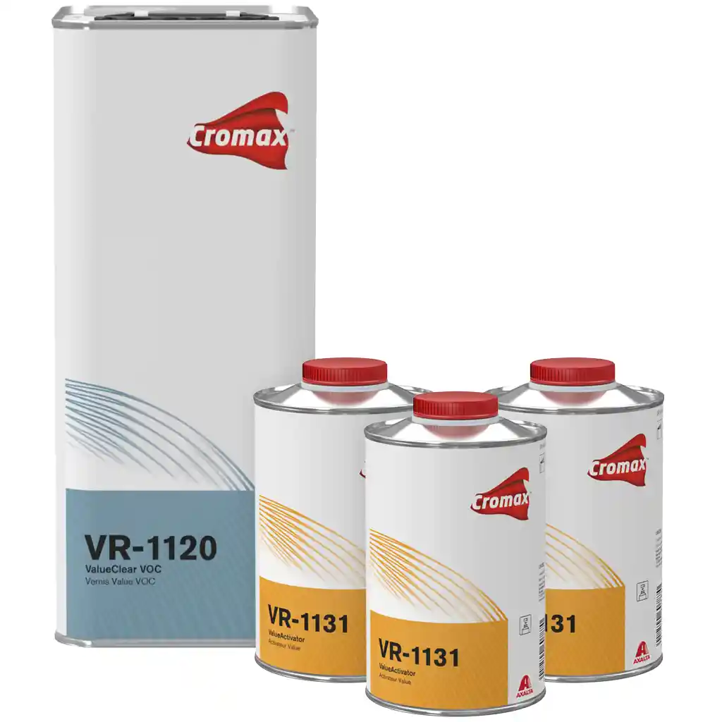 CROMAX KIT_VR1120_MEDIUM 1 Vernis VR1120 5L + 3 Durcisseurs standard VR1131 1L