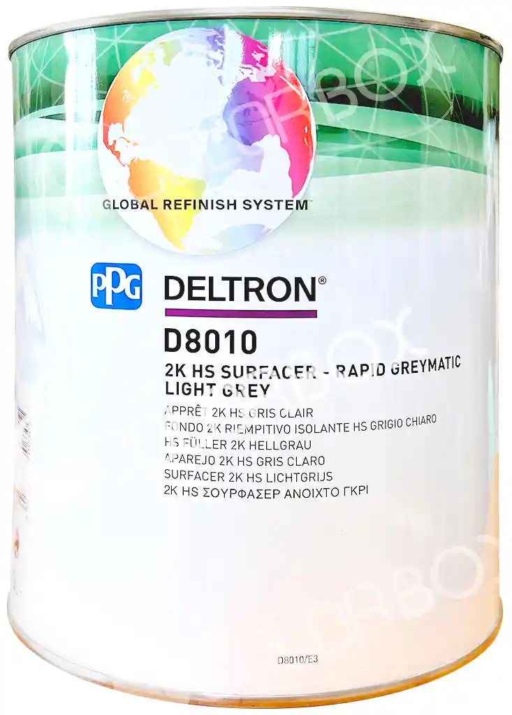 PPG D8010 Gris clair G3 - Apprêt isolant Rapid Greymatic 2K 3L