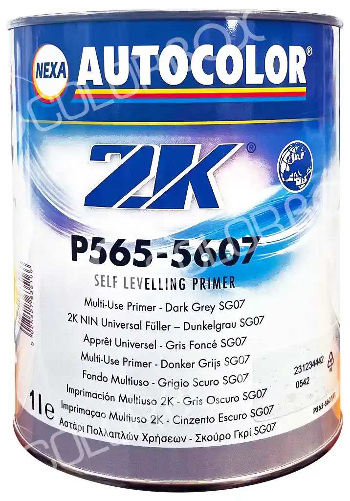 AUTOCOLOR P565-5607/E1 Gris foncé SG07 apprêt garnissant HS 1L