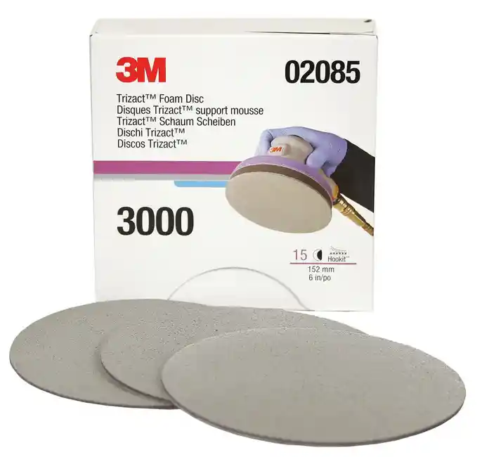 3M 02085 P3000 diam 152mm - 25 disques trizact Hookit de finition