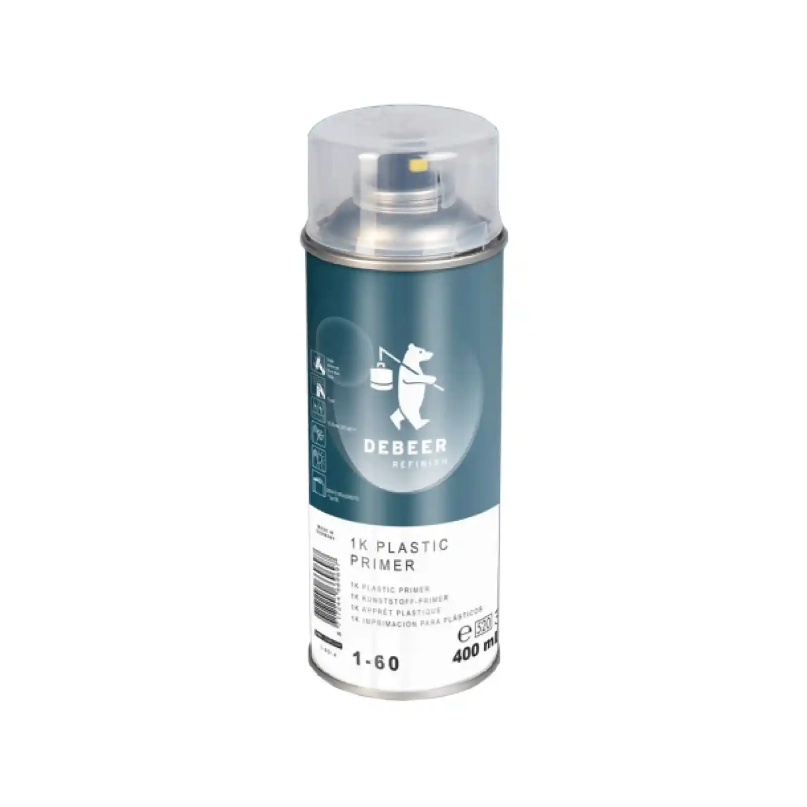 DEBEER 1-60/.4 1K plastic primer spray 400ml