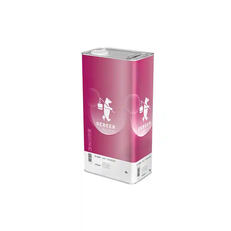 DEBEER 1-151 Standard 5L thinner for clearcoats 8-814