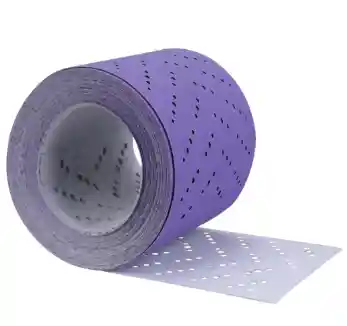 3M 34464 P120 115mm x 12m - Rouleau de coupes abrasives Cubitron 737U 