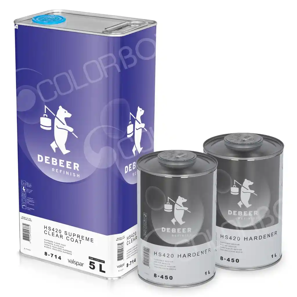 DEBEER KIT_8-714 Kit Vernis Premium 5L + 2 durcisseurs 8-450 1L