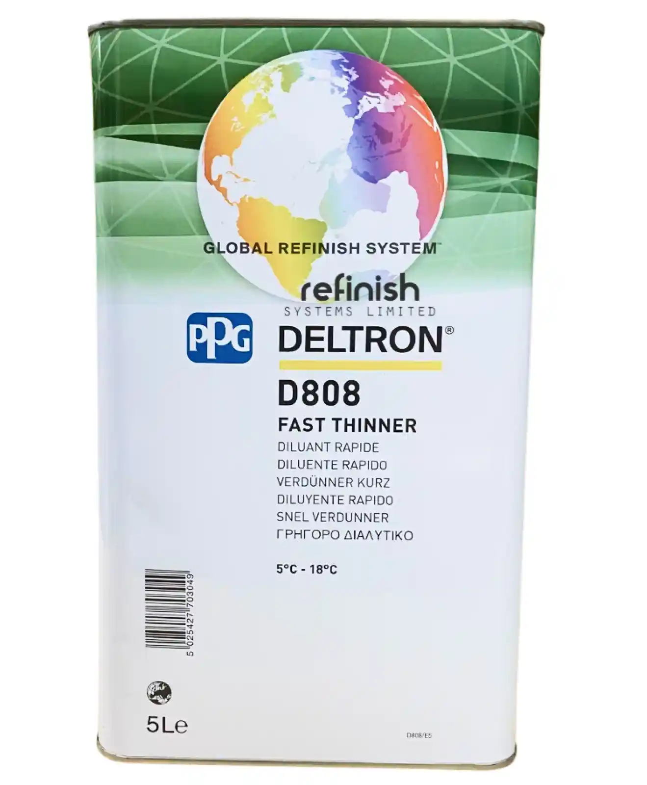 PPG D808 Diluant rapide 5L
