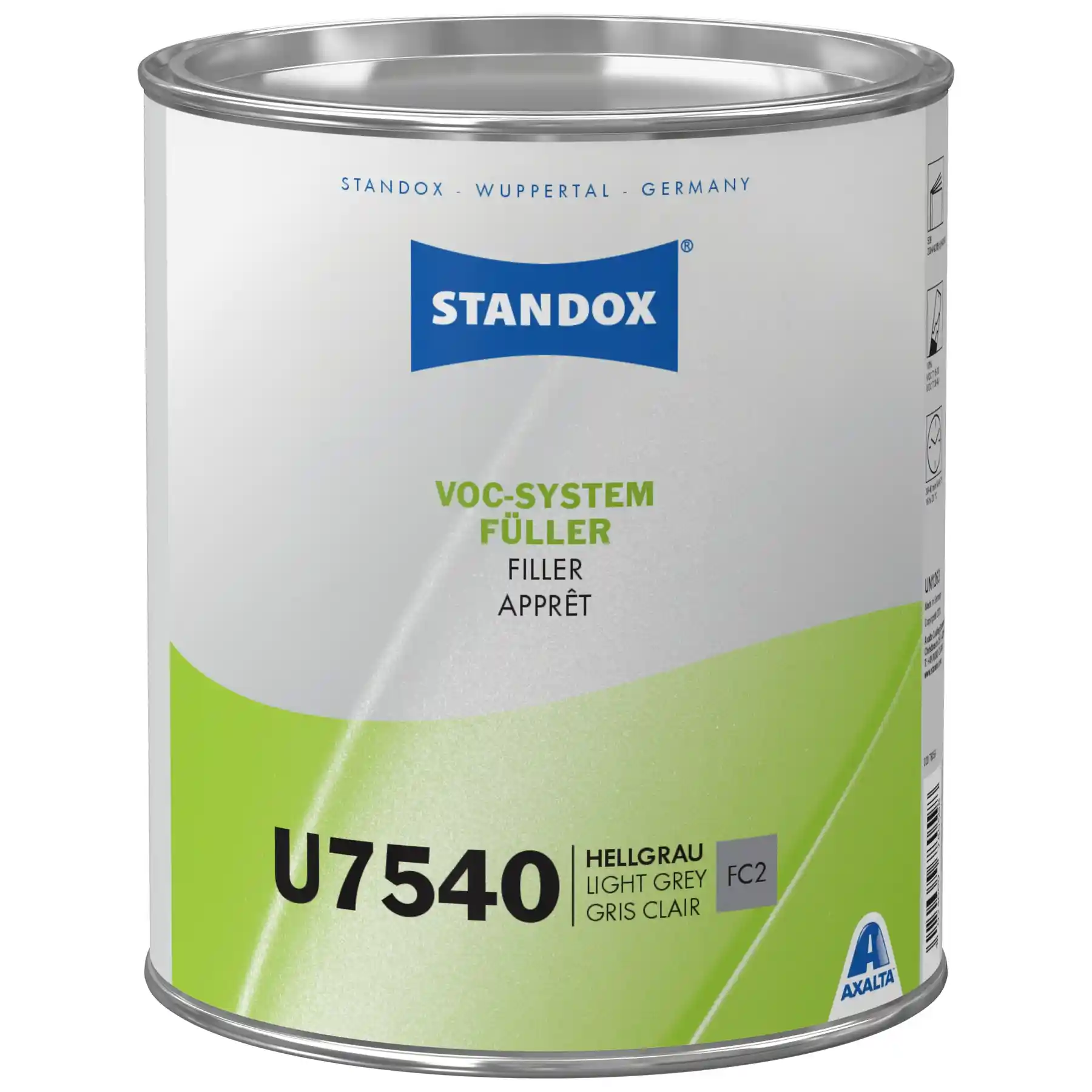 STANDOX 02078081 Grey - primer VOC U7540 system fuller 3.5l