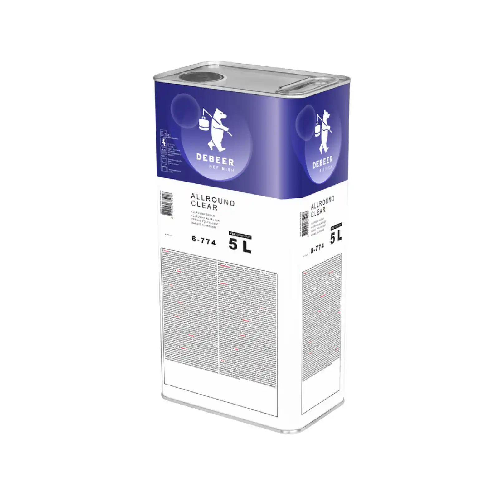DEBEER 8-774 Allround 5L multi-purpose clearcoat