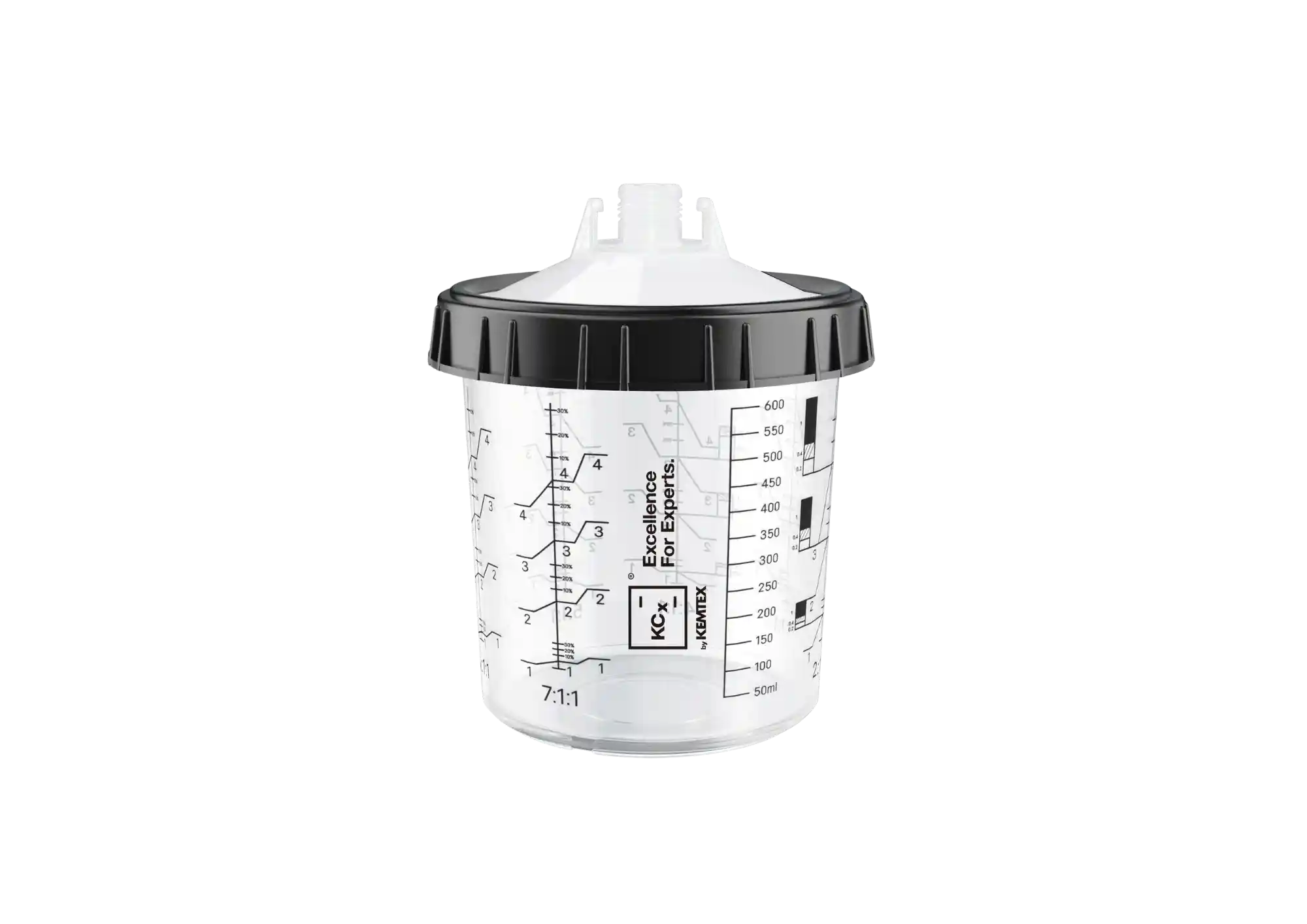 KEMTEX 13.331246-125 650ml 125µ - 50 godets jetables