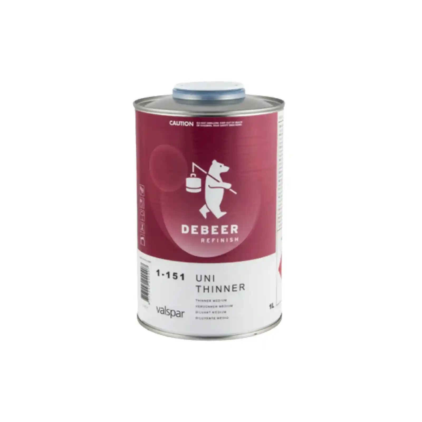 DEBEER 1-151/1 1L thinner for clearcoats 8-814