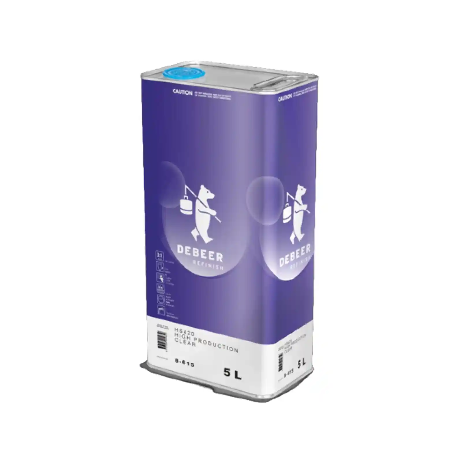 DEBEER 8-615 Air Dry High Production Clearcoat 5L