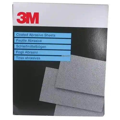 3M 01971 P1000 230x280mm - 25 feuilles papier abrasif à l'eau Wetordry